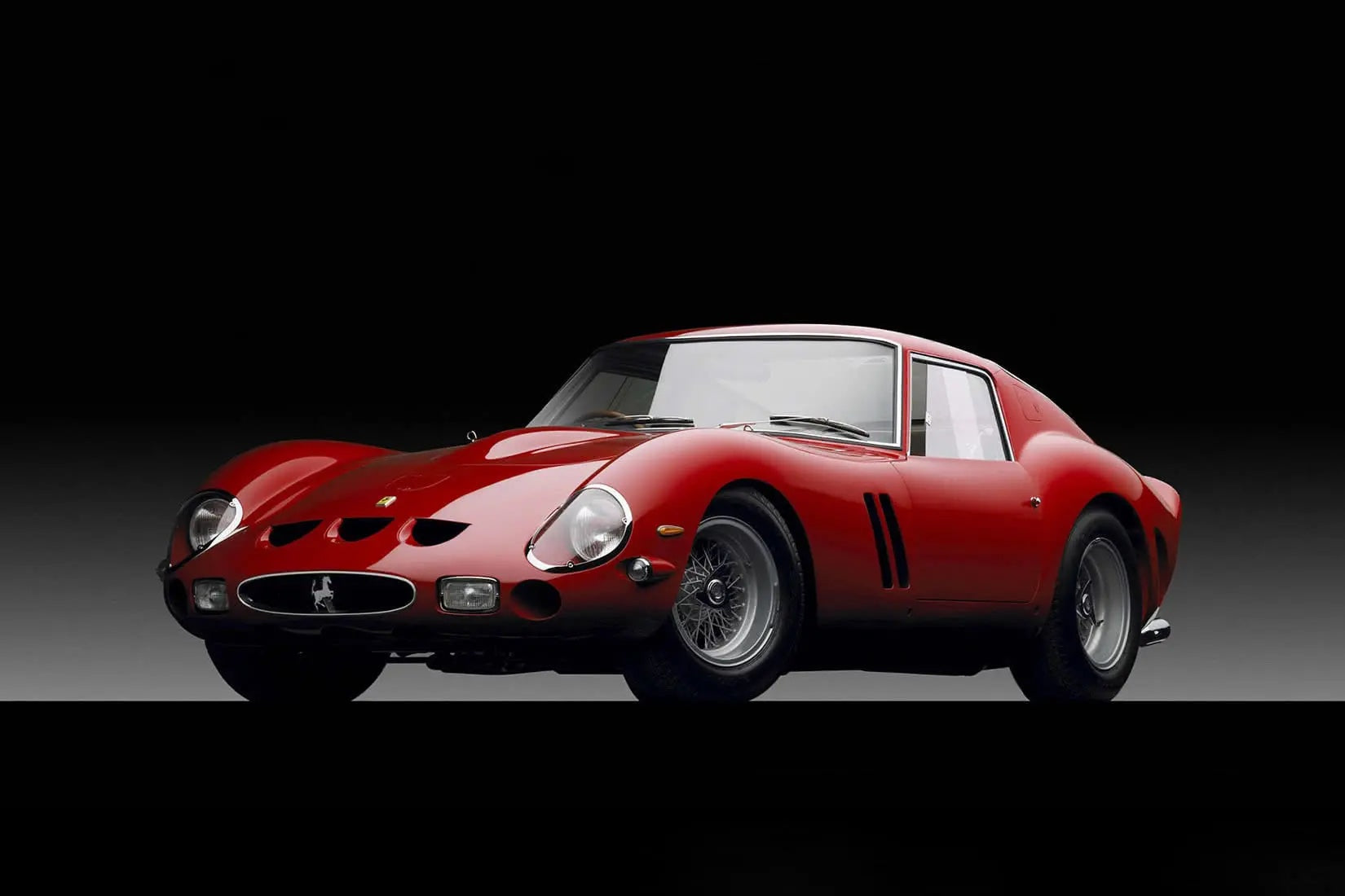 Classic Ferrari 250 GTO, an iconic example of old-school automotive excellence, showcasing its timeless design and racing heritage. Italian Old School